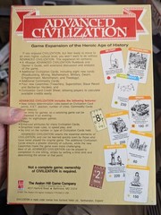 ADVANCED CIVILIZATION and CIVILIZATION (2 in 1 Box) Avalon Hill Board Games 1991
