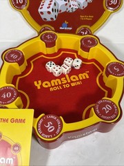 Yamslam Dice Game Roll to Win Blue Orange Games 2008. Complete Ages 8 And Up