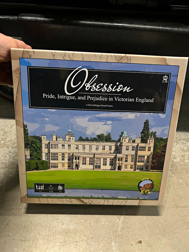 New – Kayenta Games Obsession Board Game Victorian England 1-4 Players Ages 14+