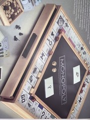 Monopoly Luxe Edition w/ Maple Wood Cabinet ~ Factory Sealed ~ Hasbro~ Luxury WS