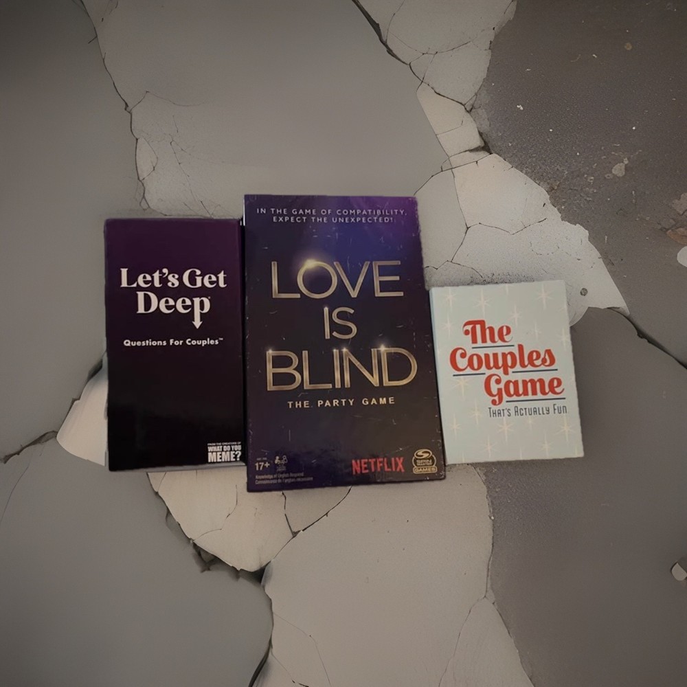 Three Games Great For Date Night, Love Is Blind, The Couples Game, Lets Get Deep