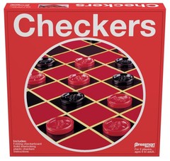 Pressman Checkers — Classic Game With Folding Board and 5″,