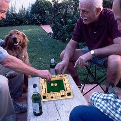 1-4 Players Shut The Box Dice GameClassic 4 Sided Wooden Board Game with 10 D…