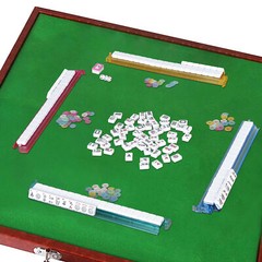 American Mahjong Set 166 Tiles 4 Colors Pushers/Racks Mah Jongg Set W/Soft Bag