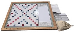 Scrabble Deluxe Vintage 2-in-1 Wall Edition w/ Dry Erase Message Note Board