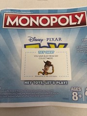 2018 Monopoly Toy Story You Save Buzz From Sid Community Chest Card Game Piece