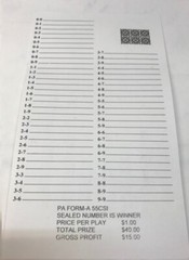 10 Dozen # 55 Sure Tip Boards (0-0/9-9) Bingo/Jar Tickets Free Shipping