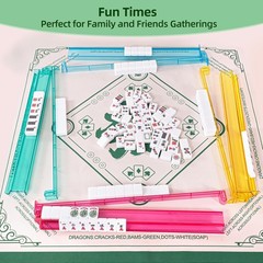 Yedadi Mahjong Tile Set,166 White Tiles 18.5 inches x 3.4 inches,