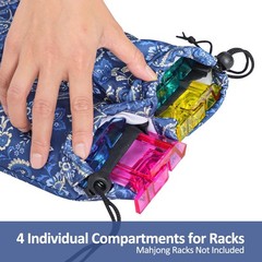 Mahjong Rack Bag Empty Bag, Storage Bag for Mahjong Racks and Pushers, Fits M…