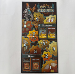 Munchkin Steampunk Deluxe – Board Card Game – Steve Jackson (some missing parts)