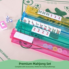 Yedadi Mahjong Tile Set,166 White Tiles 18.5 inches x 3.4 inches,