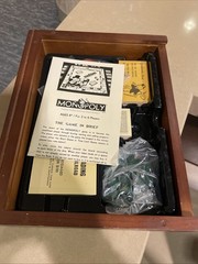 Monopoly Vintage Game Collection 2005 Wooden Box Bookshelf