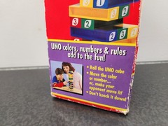 UNO Stacko Block Tower Game 1994 No Dice (Otherwise Complete) Vintage Mattel