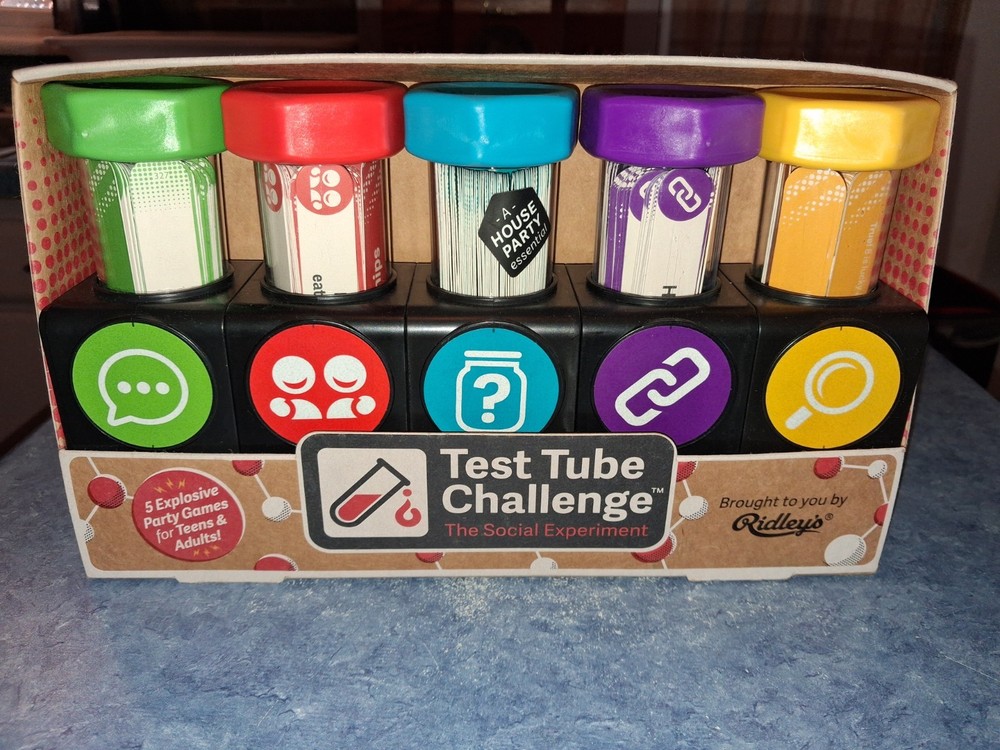 Ridley’s Test Tube Challenge The Social Experiment Party Game Adults Teens NEW!