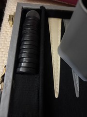 Cardinal Backgammon Set 1993 Premier Edition Padded Leatherette Case Complete