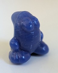 GOGO’S Vintage Solid Dark Royal BLUE EGGY CRAZY BONES Classic Original 1996 1″