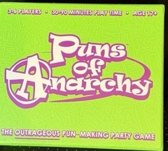 Puns of Anarchy Funny Adult ReWriting Party Card Word Game 100% Complete & Mint!