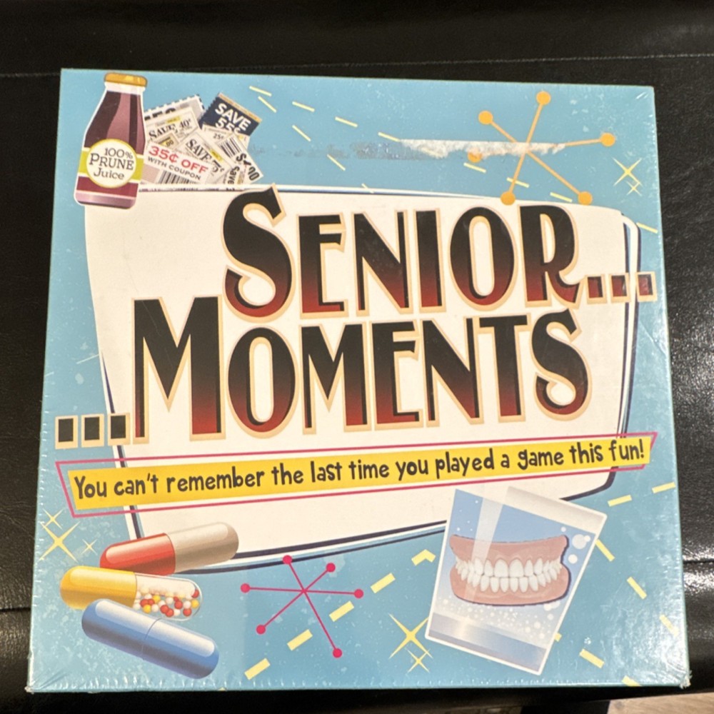 TDC Games Senior Moments Memory Board Game, Ages 12+, 2-8 Players, New Sealed