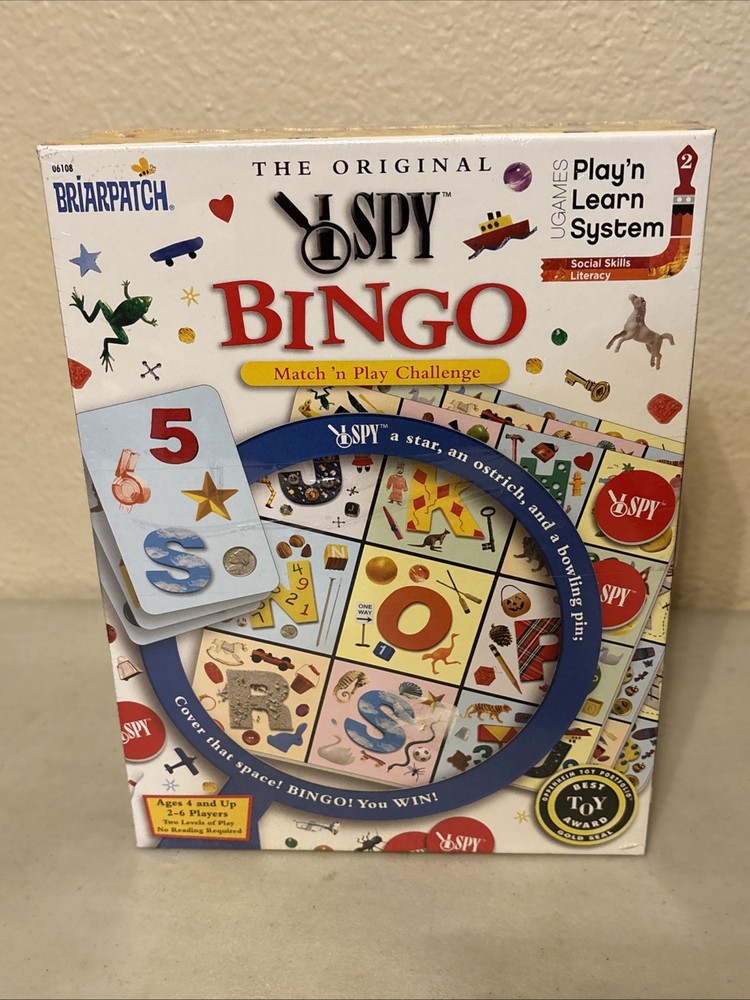 The Original I Spy Bingo Match & Play Challenge Ages 4 And Up Scholastic NEW