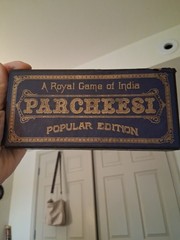 Antique 1929 Parcheesi Game in Box Popular Edition of India Directions Included