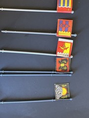 Milton Bradley Battle Masters Board Game Banners Flags Replacement Lot Of 23