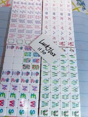 2026 Purple countryside American Mahjong Game Set, 160 Mah Jong Tiles