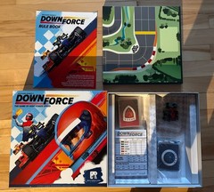 Down Force Board Game High Stakes. Used.Ages8+;Players2-6;30-45min