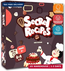 Secret Recipes – Go Fish-Style Strategy Card Game – for Kids, Teens, and Adults