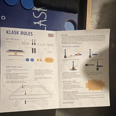 KLASK Magnetic Table Game Complete Set w/ Board Pieces Instructions, 2-Player 8+