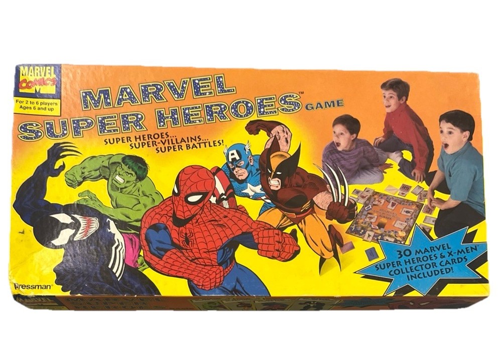 Pressman Boardgame Marvel Super Heroes Game Unplayed Sealed Components Complete