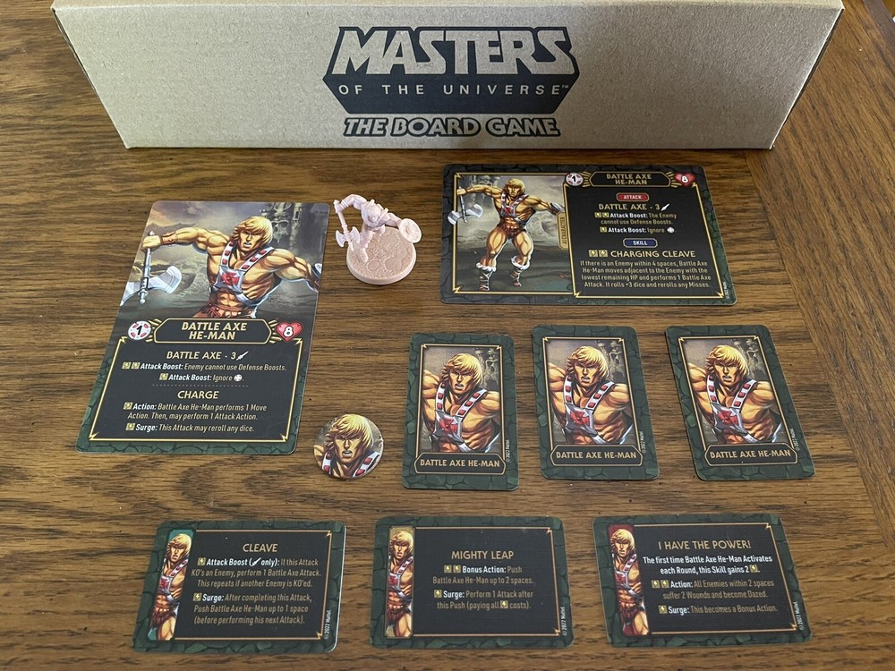 CMON KSE BATTLE AXE HE-MAN MASTERS OF THE UNIVERSE CLASH FOR ETERNIA Board Game