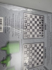 Commander-In-Chief Chess & Checkers Board Game Toy NEW Military