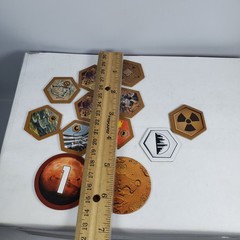 Terraforming Mars Token Lot. 1st Player Marker 9 Special & More Tile Stronghold