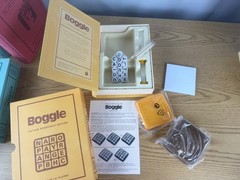 Collection of 8 Vintage Bookshelf Games Linen Book by WS Game Company Open Box