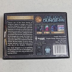 One Deck Dungeon Board Game Asmadi Games Cooperative Solo Play New Sealed