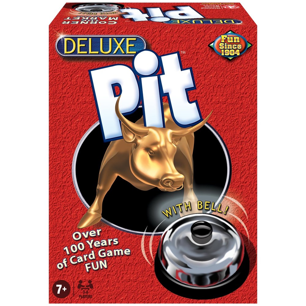 Deluxe Pit by Games USA, Loud and Raucous Party Game for 3 to 8 Players, Ages…