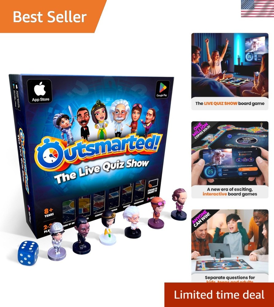 Engaging 2026 Edition TV Quiz Board Game | For 2-24 Players | 60 Minutes of Fun!