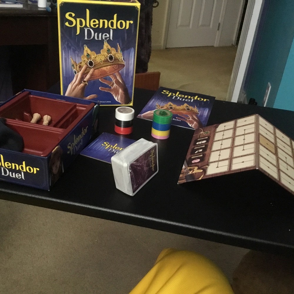 Splendor Duel Board Game race for victory – Open & Complete