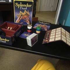 Splendor Duel Board Game race for victory – Open & Complete