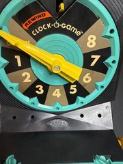 Topper Toys Clock-A-Game Trivia Vintage In Box Working Complete