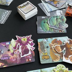 King of Tokyo Board Game with Halloween & Power Up! Expansions & Promo Monsters