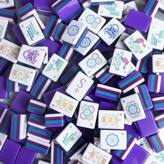American Mahjong Game Set, 160 Four-Layer Acrylic Mahjong Tiles new