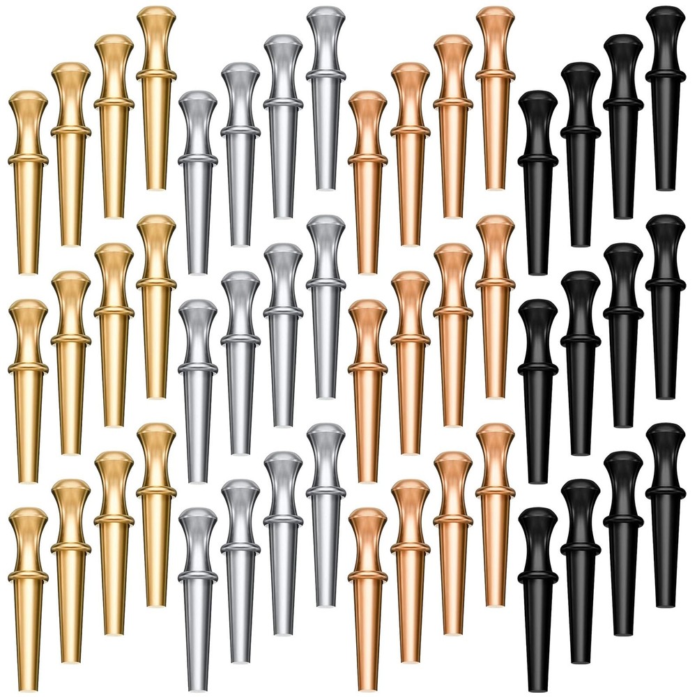 48 Pcs Metal Cribbage Pegs for 1/8 Holes with Storage Pouch 4 Colors Set