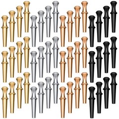 48 Pcs Metal Cribbage Pegs for 1/8 Holes with Storage Pouch 4 Colors Set