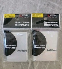2 Pack 50 BCW 41 x 63 mm Mini American 41×63 Board Game Clear Soft Poly Sleeves