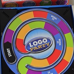 Spin Master Logo Party Board Game Brands Theme Reveal Draw Ages 8+ Complete