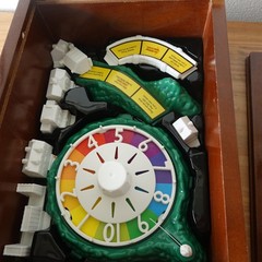The Game of Life Vintage Game Collection Wooden Book Box Bookshelf 2009 MB Games