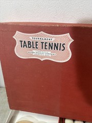 Vintage Milton Bradley Tournament Table Tennis Game Springfield MA Paddles Net