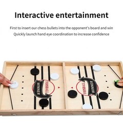 Fast Sling Puck Game Tabletop Hockey Foosbll Board Game Kids Family Party Toy