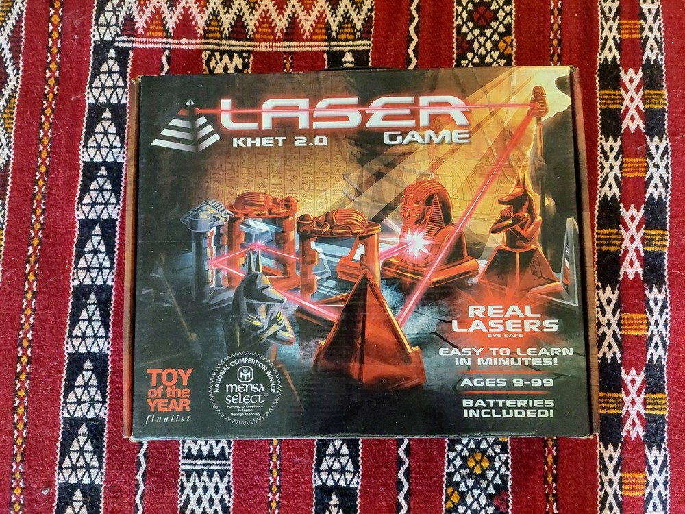 Khet 2.0 LASER BOARD GAME Mensa Select ~ Complete & Tested! Award-Winning